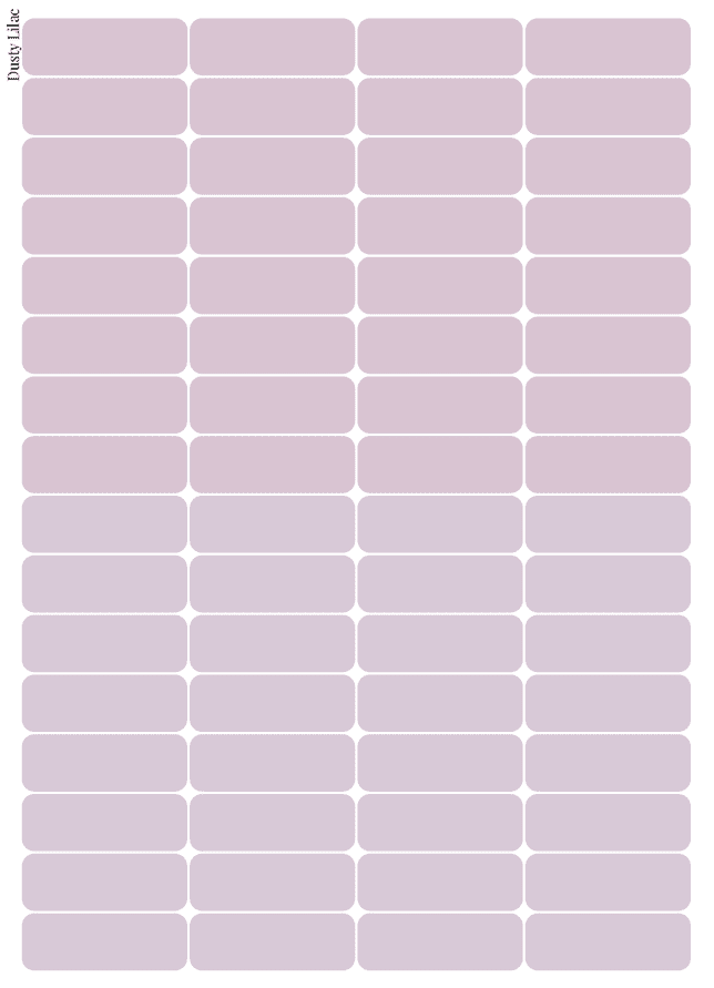 Stikeri set "Dusty Lilac"