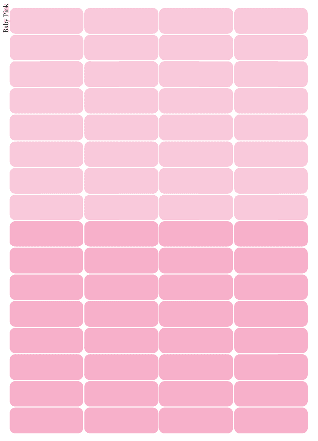 Stikeri set "Baby Pink"