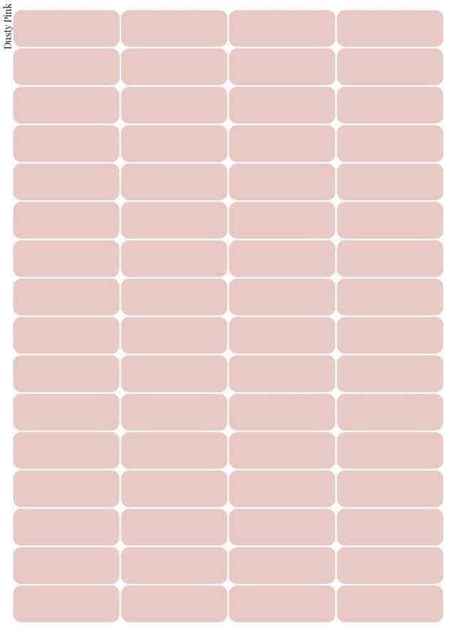 Stikeri set "Dusty Pink"