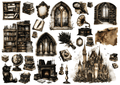 Set štampalica "Dark Academia"