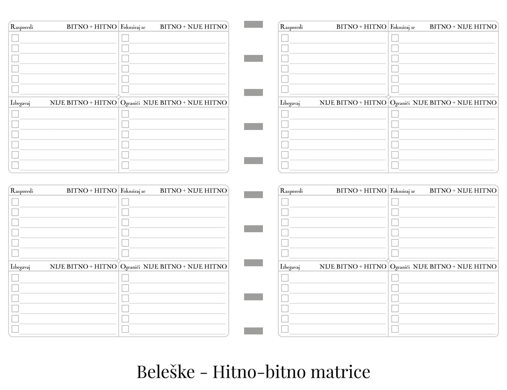 Školski planer sa delom za beleške (A5)