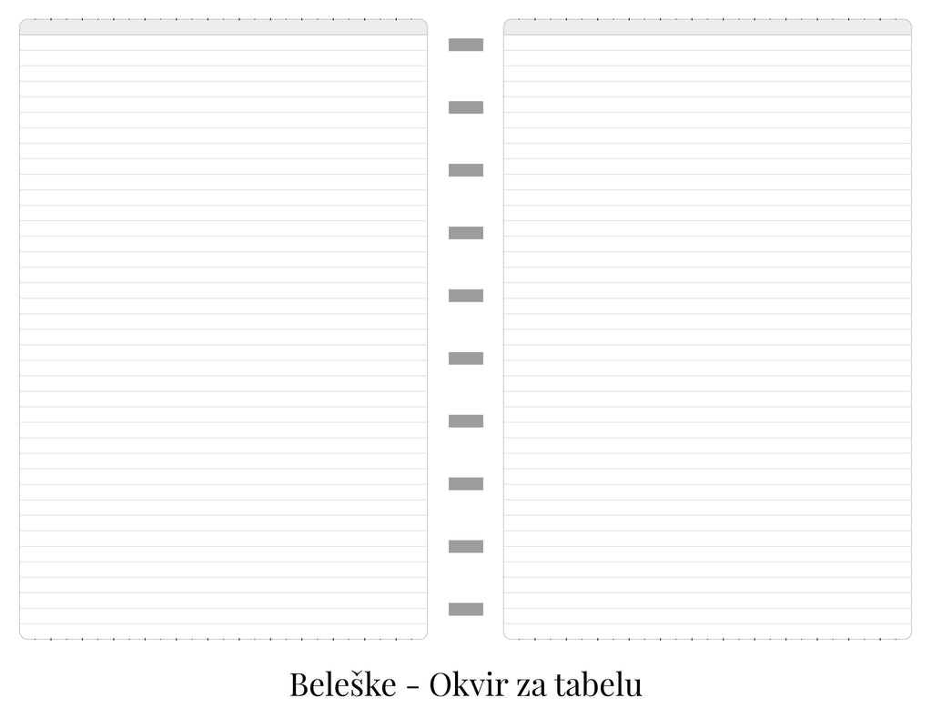 Studentski planer sa delom za beleške (A5)