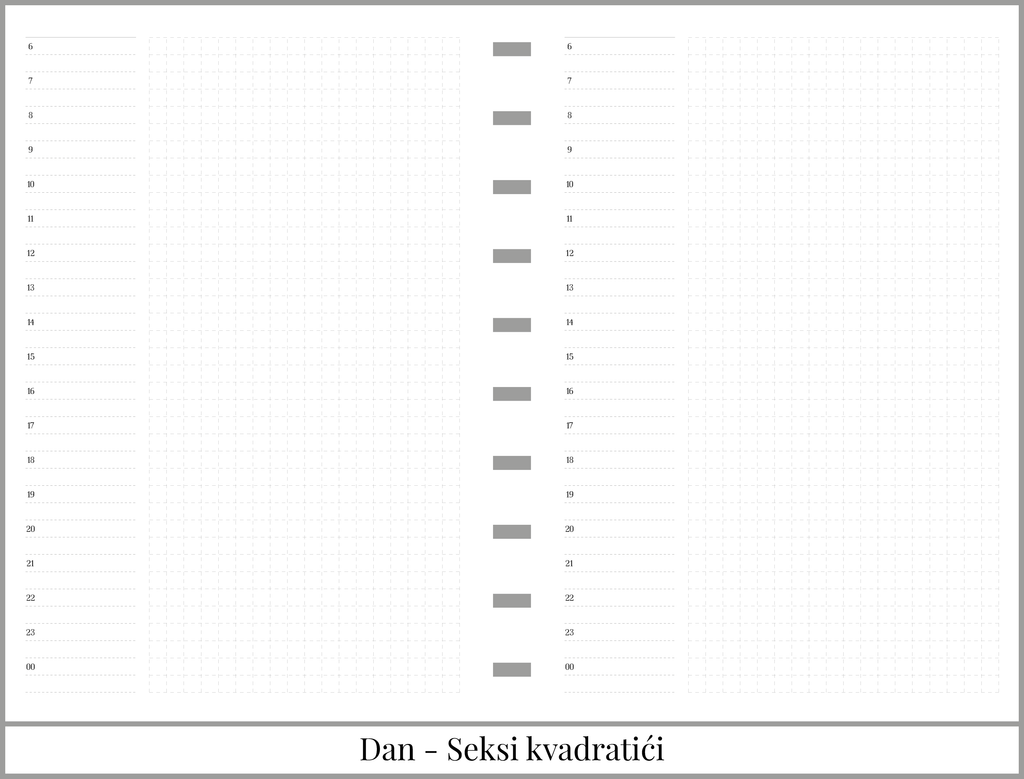 Planer dan-po-strani sa 140 listova | 8 meseci (A5)