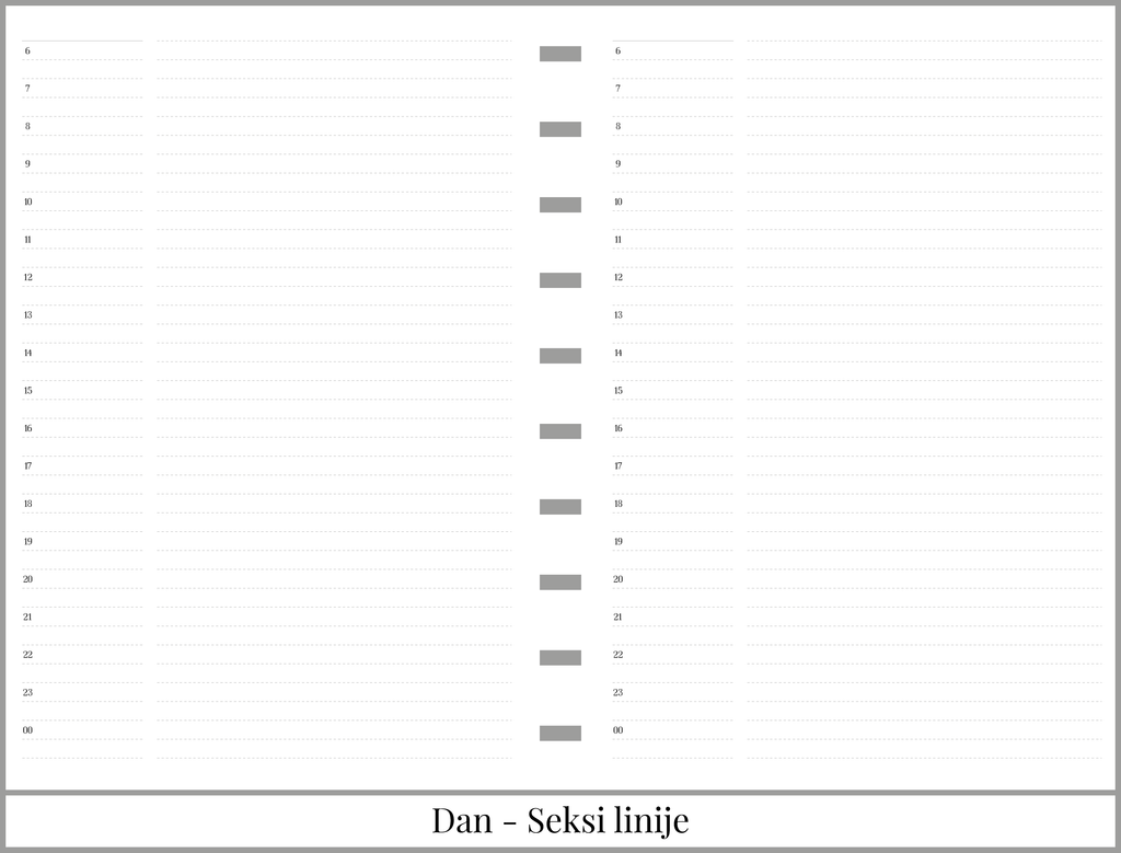 Planer dan-po-strani sa 140 listova | 8 meseci (A5)