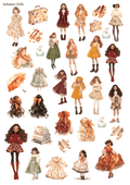 Stikeri "Autumn Girls"