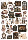 Stikeri "Coffee, Books & Rainy Days 1"