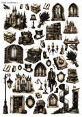 Stikeri "Dark Academia 2"