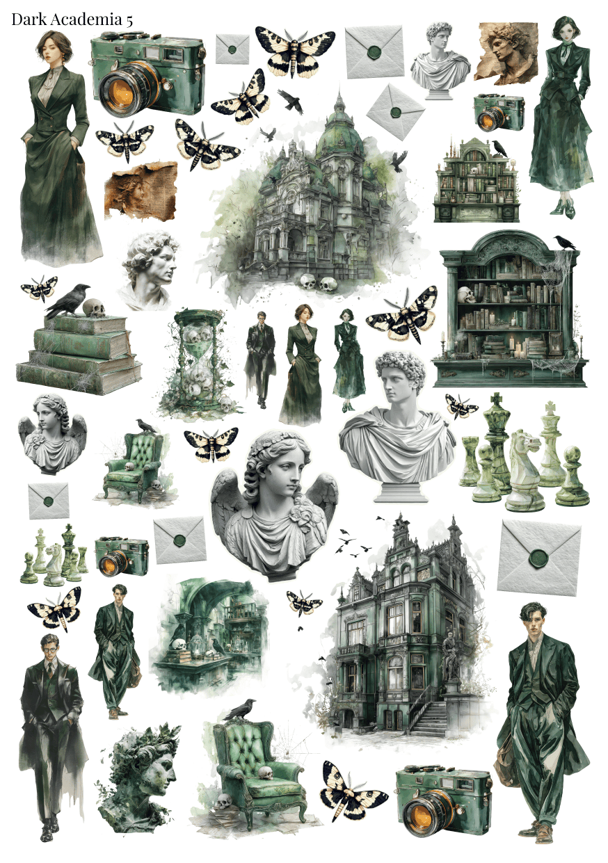 Stikeri "Dark Academia 5"