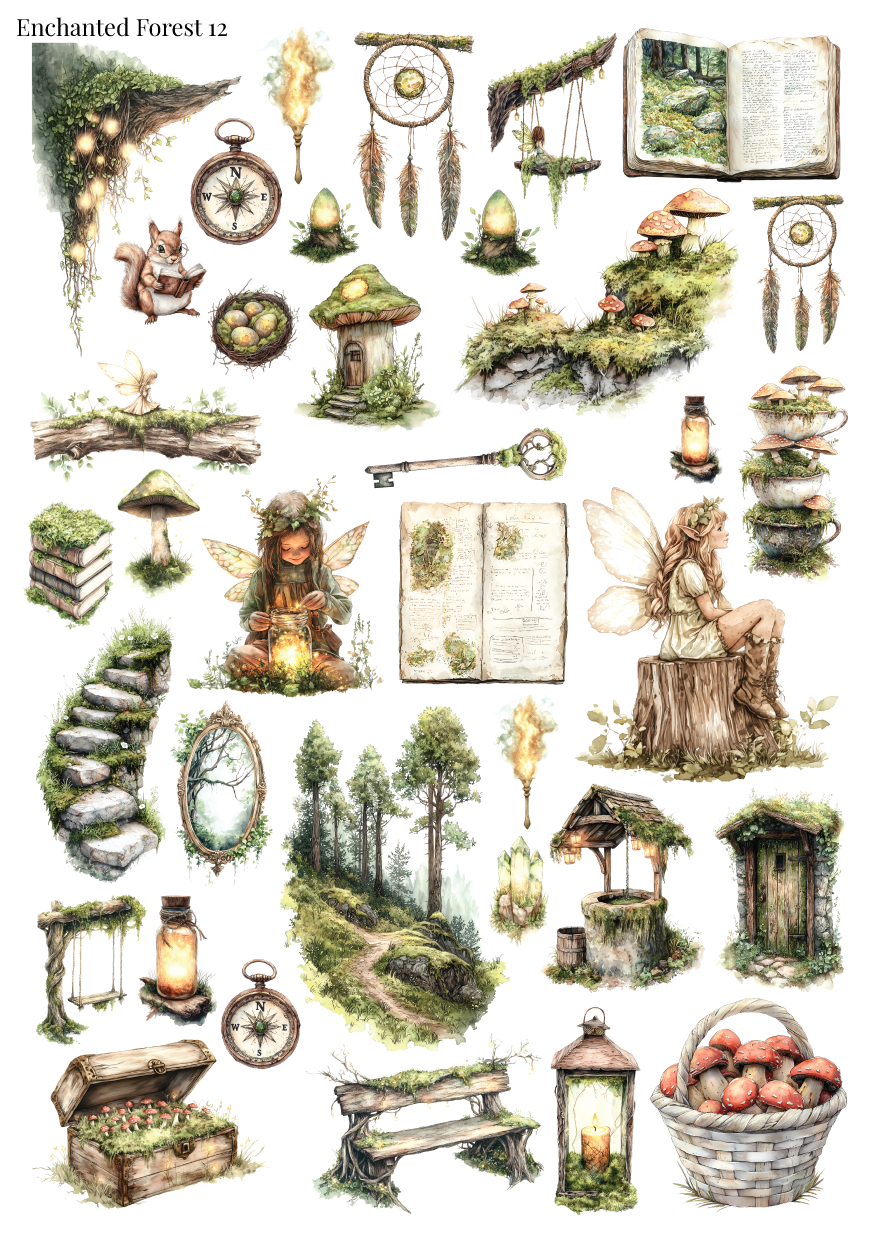 Stikeri "Enchanted Forest 12"