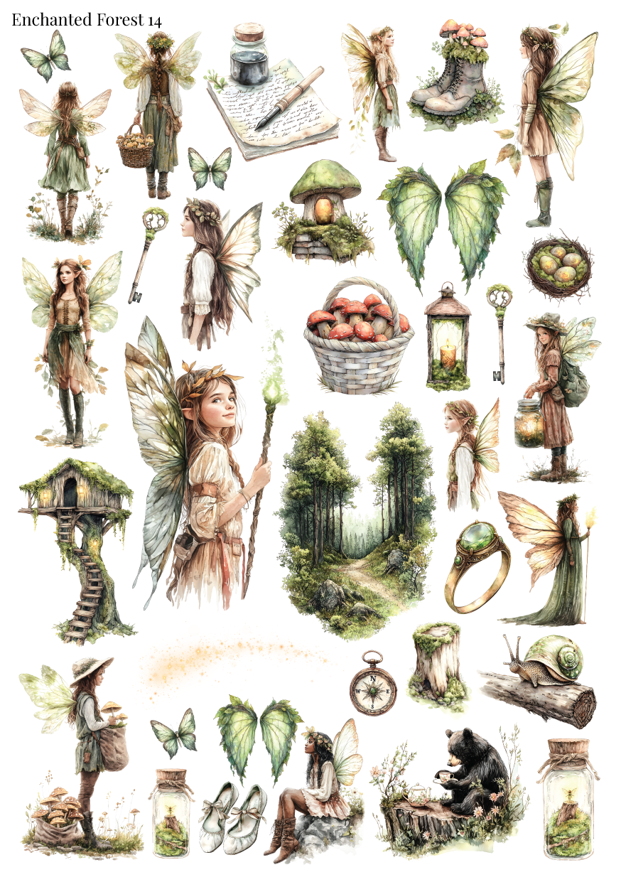 Stikeri "Enchanted Forest 14"
