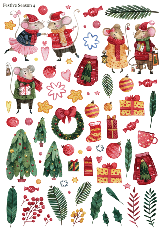 Stikeri "Festive Season 4"