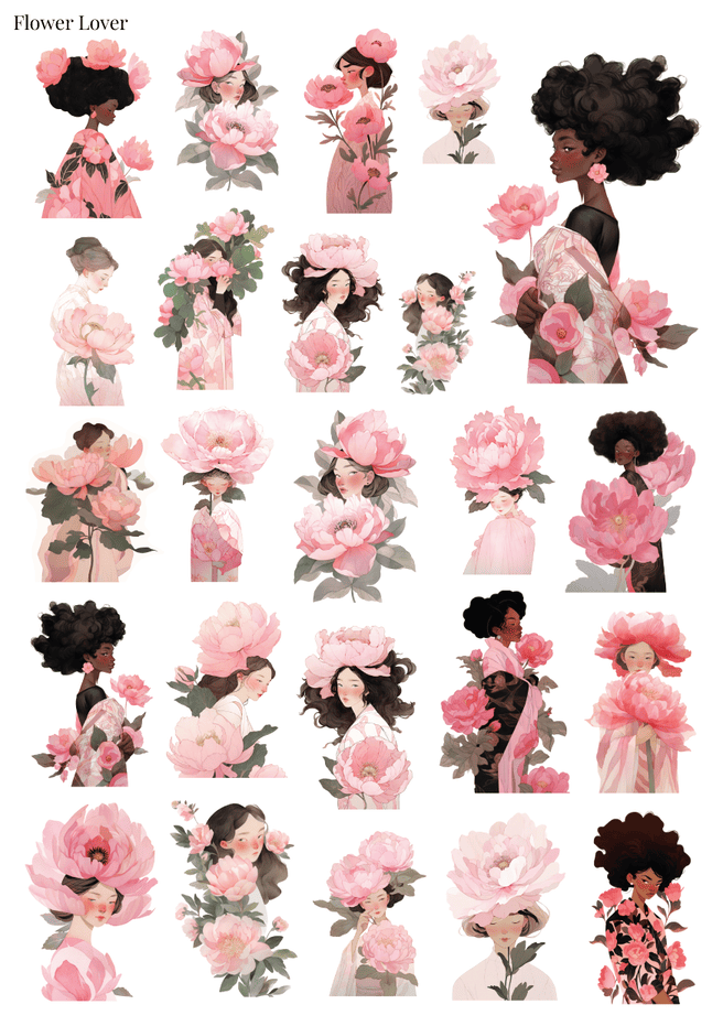 Stikeri "Flower Lover"