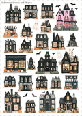 Stikeri "Halloween Houses and Shops 1"