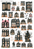 Stikeri "Halloween Houses and Shops 2"