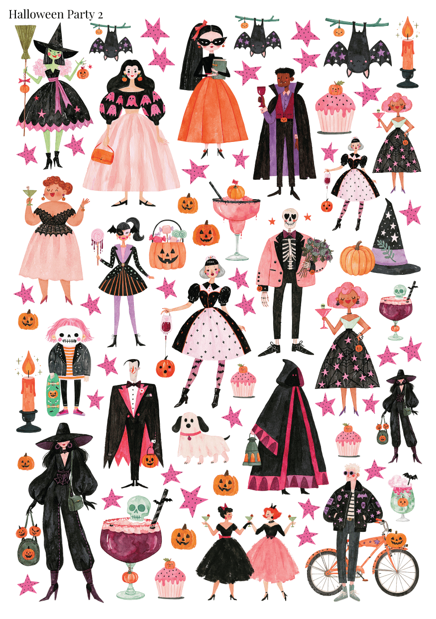 Stikeri "Halloween Party 2"