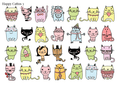 Stikeri "Happy Cattos 3"