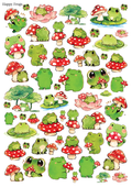 Stikeri "Happy Frogs"