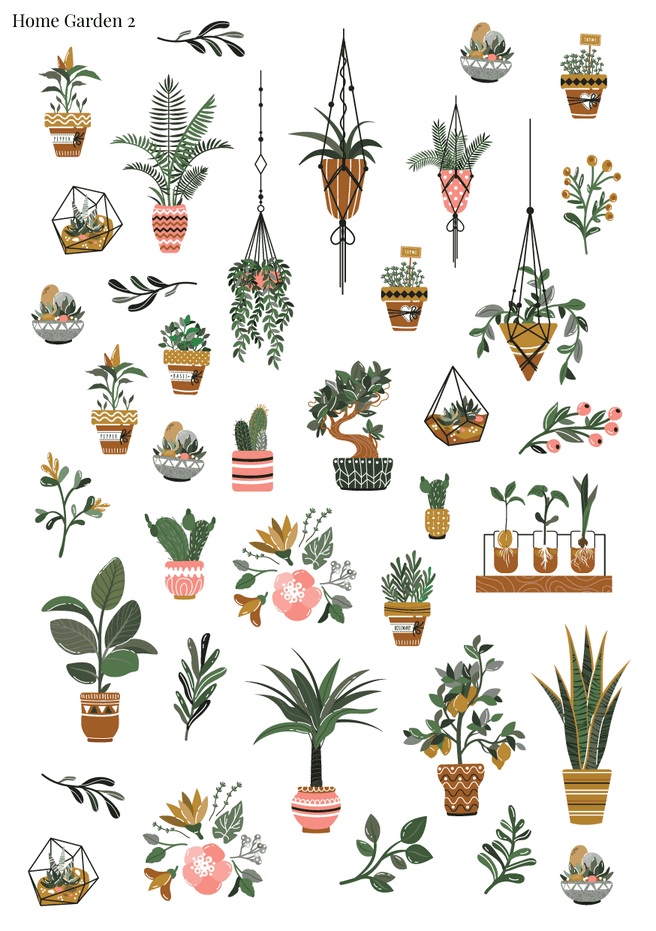 Stikeri "Home Garden 2"