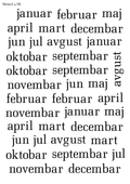 Stikeri "Meseci 4 SR"