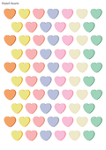Stikeri "Pastel Hearts"