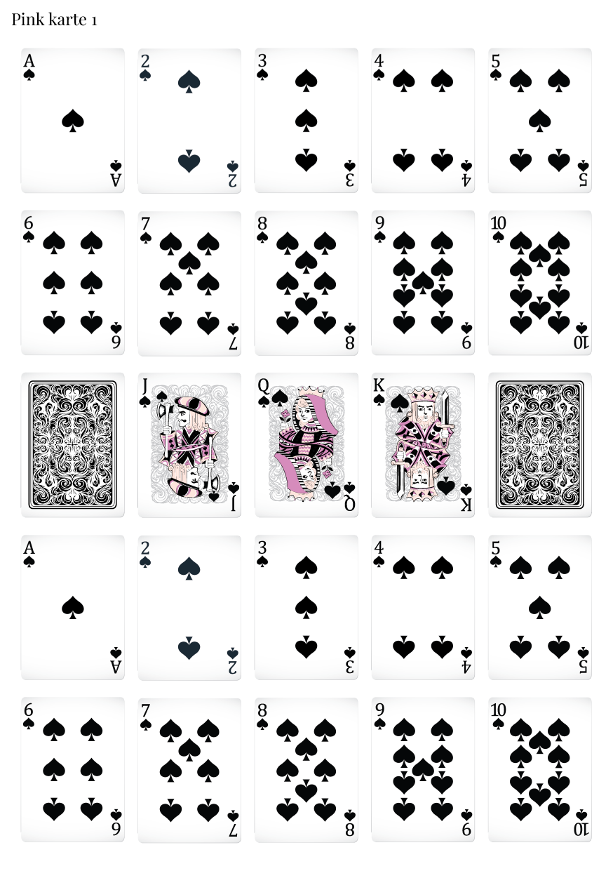 Stikeri "Pink karte 1"