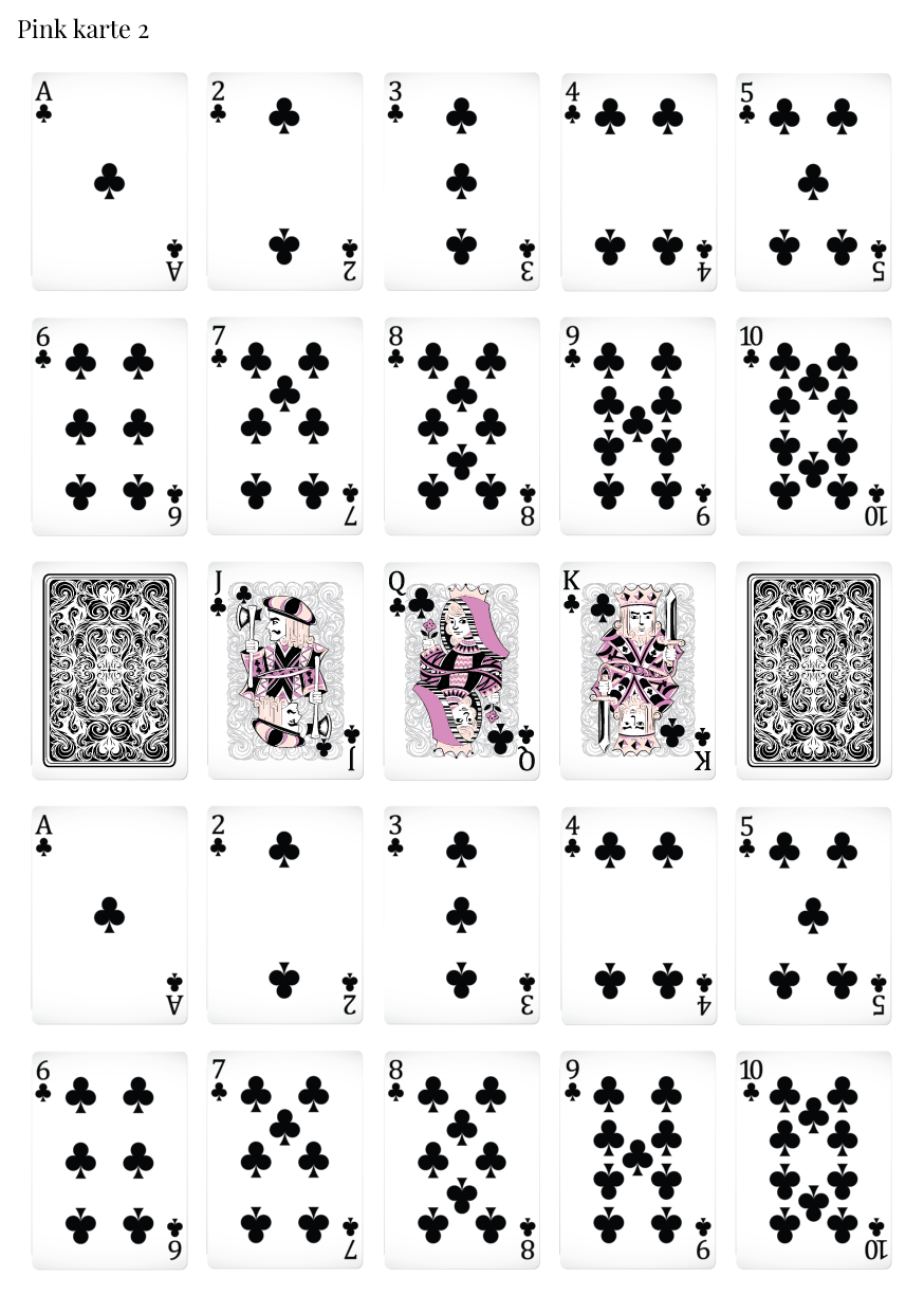 Stikeri "Pink karte 2"