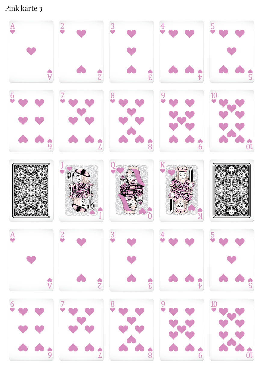 Stikeri "Pink karte 3"