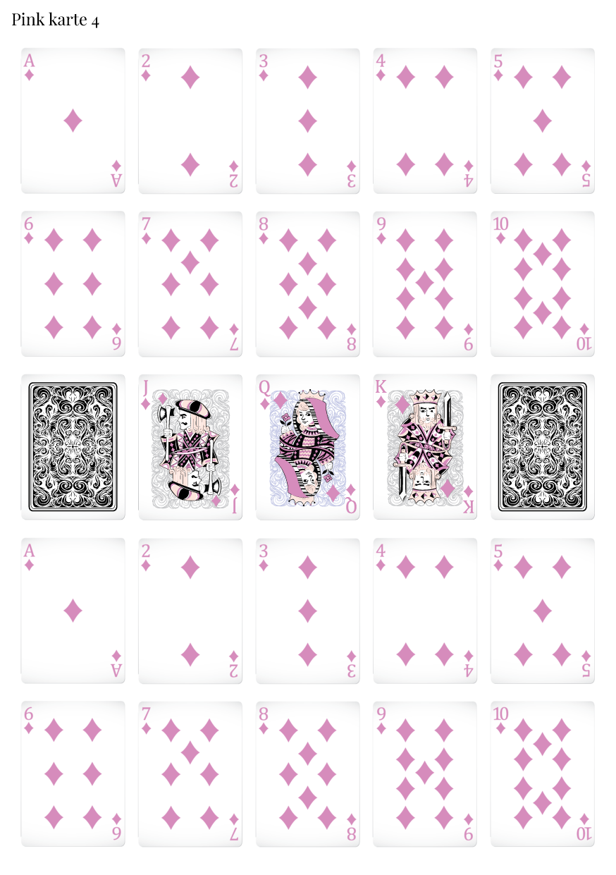 Stikeri "Pink karte 4"