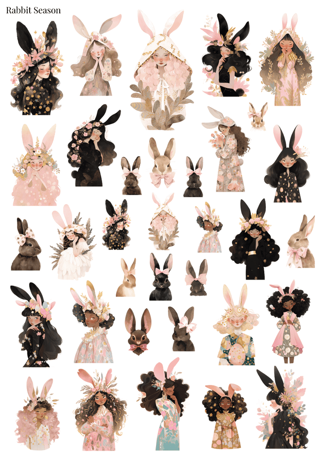 Stikeri "Rabbit Season"