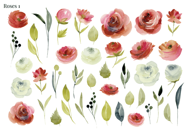Stikeri "Roses 1"