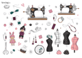 Stikeri "Sewing 1"