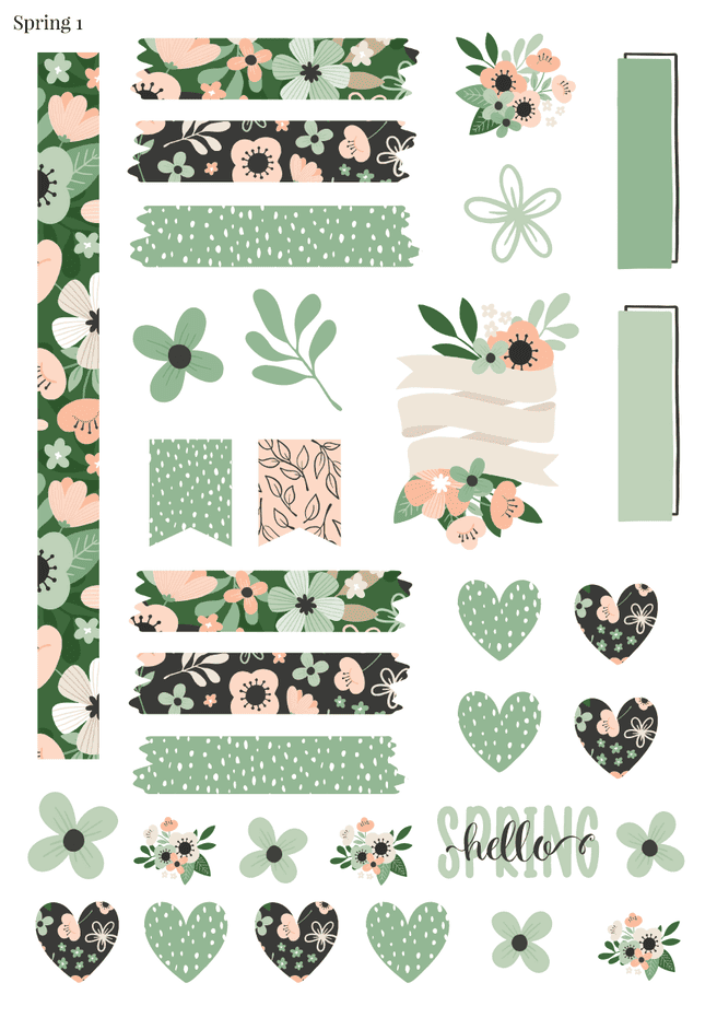 Stikeri "Spring 1"