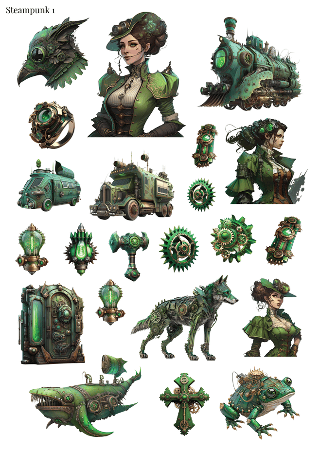 Stikeri "Steampunk 1"