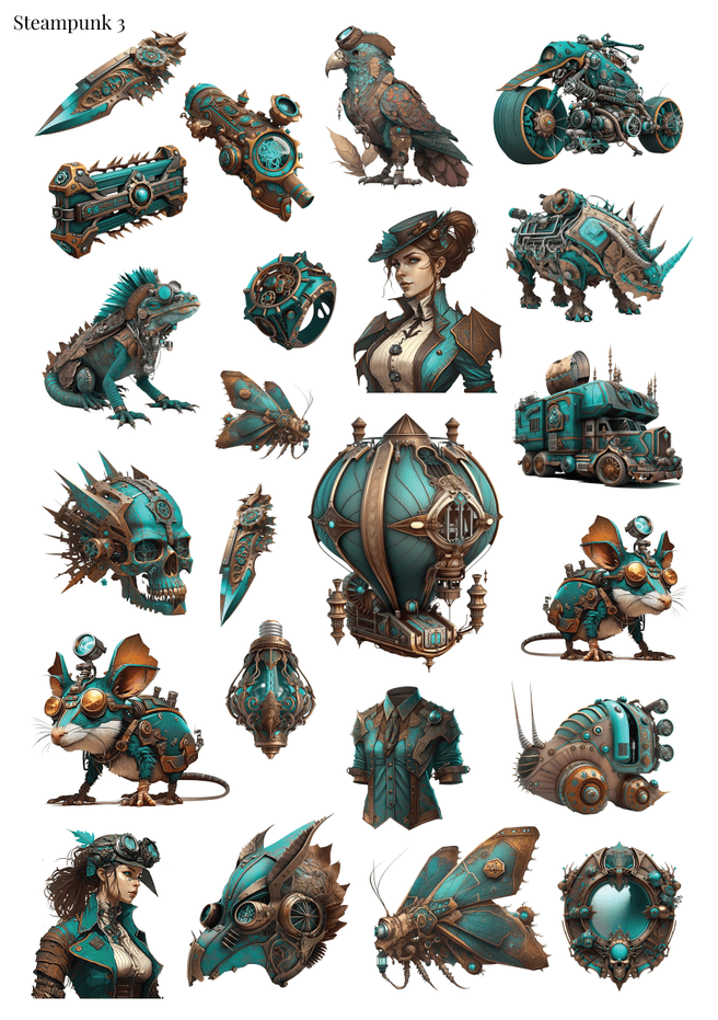 Stikeri "Steampunk 3"