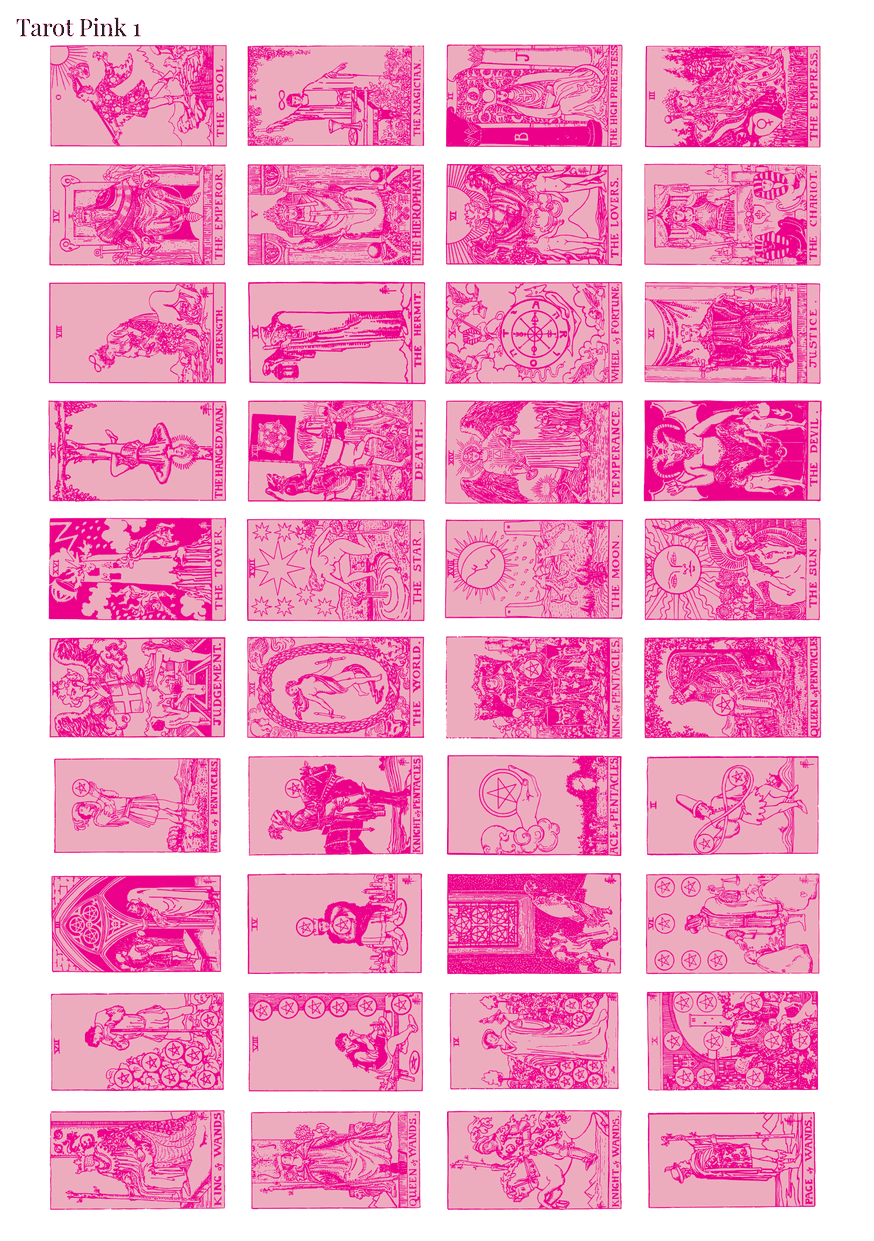 Stikeri "Tarot Pink 1"