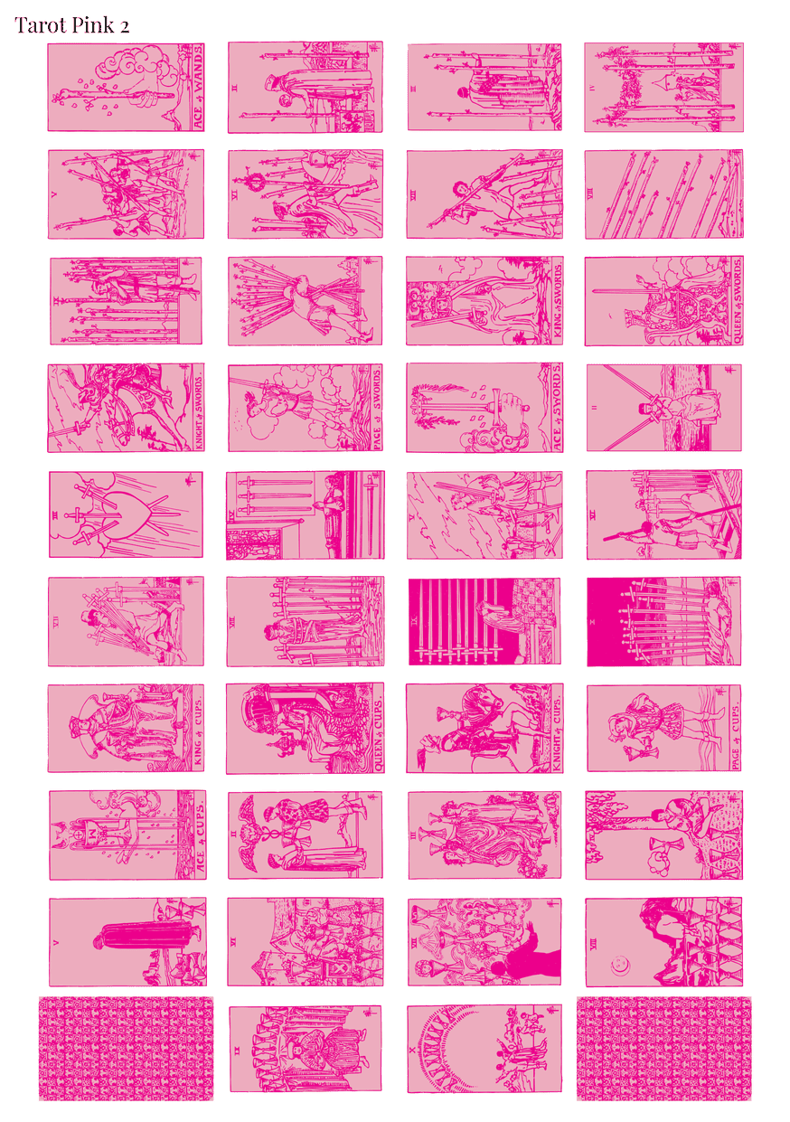 Stikeri "Tarot Pink 2"
