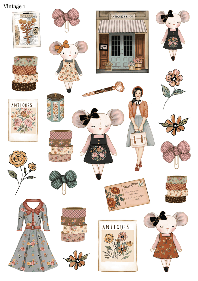 Stikeri "Vintage 1"