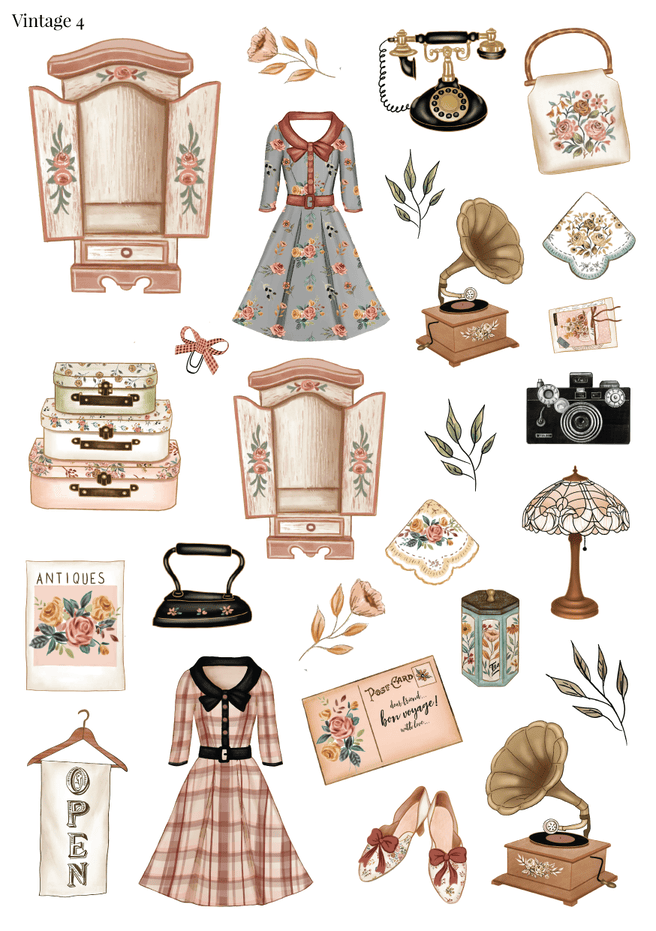 Stikeri "Vintage 4"