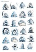 Stikeri "Winter Creatures 2"