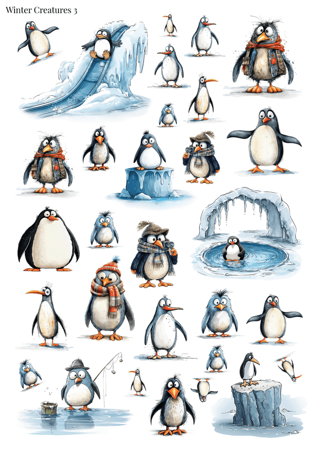 Stikeri "Winter Creatures 3"
