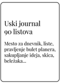 Uski journal sa 90 listova (99x210)
