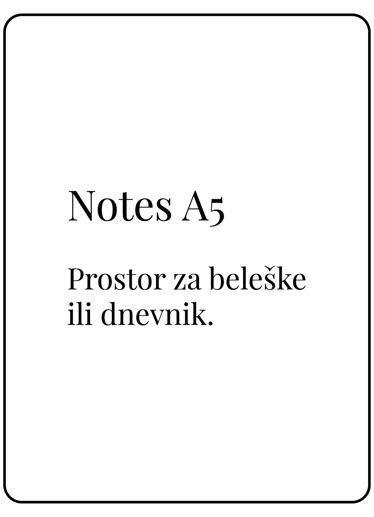 Notes A5