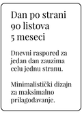 Planer dan-po-strani sa 90 listova | 5 meseci (A5)