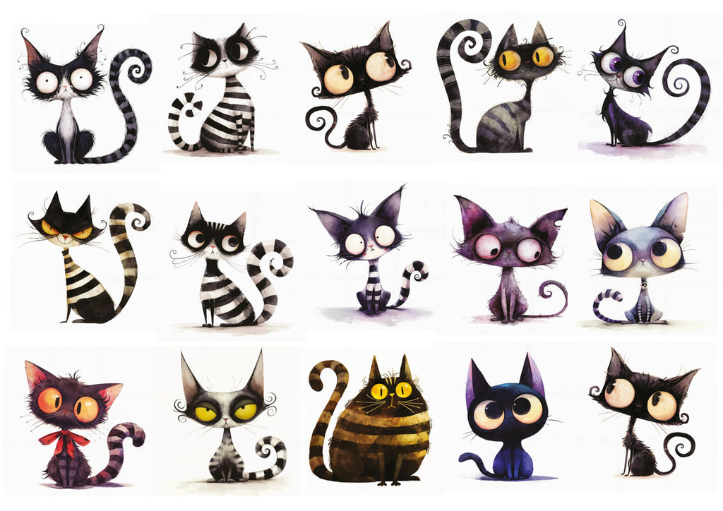Set štampalica "Adopt, Don't Shop: Cats"