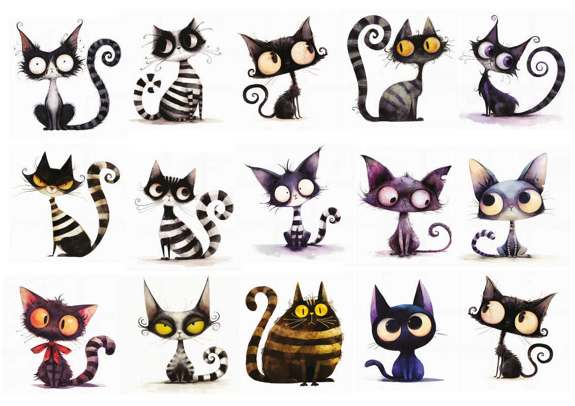 Set štampalica "Adopt, Don't Shop: Cats"