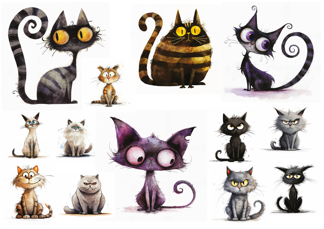 Set štampalica "Adopt, Don't Shop: Cats"