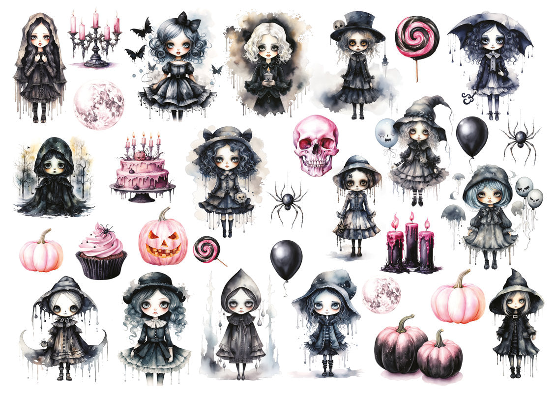 Set štampalica "Pink Halloween"
