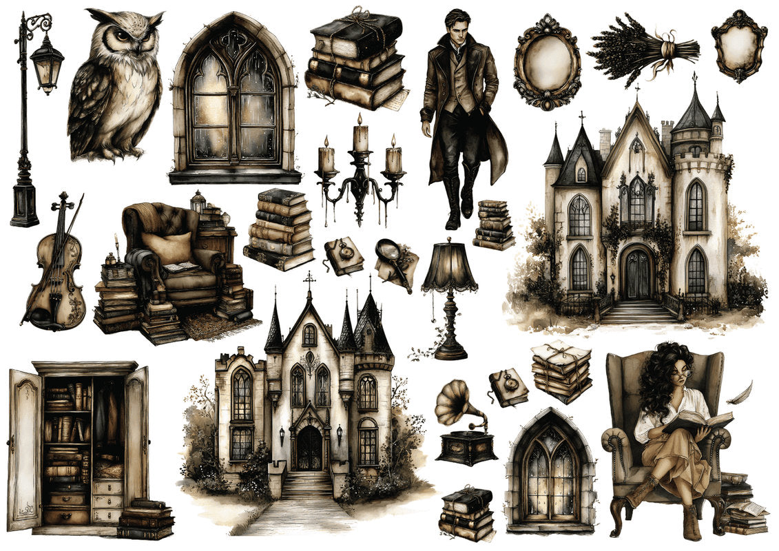 Set štampalica "Dark Academia"